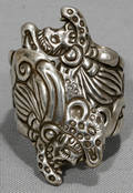 051445 MEXICAN STERLING CUFF BRACELET