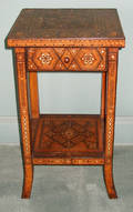 042406 DAMASCUS SYRIAN SMALL INLAID STAND