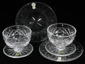 042411 WATERFORD CRYSTAL PLATES  STEM DISHES