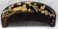 041451 JAPANESE LACQUER COMB SIGNED CHIKANAO EDO