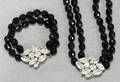 031532 MIRIAM HASKELL CRYSTAL NECKLACE AND BRACELET