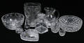 030366 CUT CRYSTAL GROUPING 20TH CENTURY 9PCS