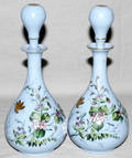 081523 VICTORIAN FRENCH OPALINE PERFUME BOTTLES
