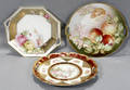 081514 GERMAN PORCELAIN HAND DECORATED CAKE PLATES