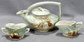 081498 MCCOY POTTERY TEA SET PINECONE