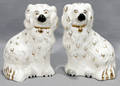 081492 STAFFORDSHIRE POTTERY SPANIELS