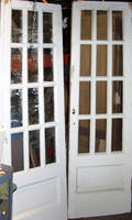 080396 FRENCH WOOD DOORS W GLASS PANES