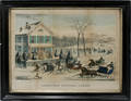 071521 AMERICAN WINTER SCENE LITHOGRAPH