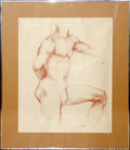 062394 SHELDON IDEN DRAWING MALE NUDE STUDY