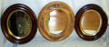 060444 OVAL OAK  MAHOGANY MIRRORS