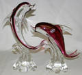 051482 MURANO CRYSTAL DOLPHINS