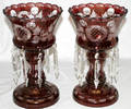 051481 BOHEMIAN CRYSTAL RUBY LUSTRES