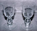 050424 CRYSTAL CORDIAL GLASSES