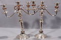 042457 SHEFFIELD PLATE THREE LIGHT CANDELABRA