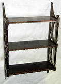 040483 HEPPLEWHITE STYLE MAHOGANY HANGING SHELVES
