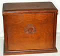 040463 AMERICAN ANTIQUE WALNUT TELEPHONE CABINET