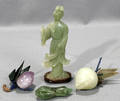 032393 JADE SNUFF BOTTLE QUAN YIN QUARTZ PLUM
