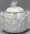 032392 MINTON SALT GLAZE SUGAR BOWL H 5 14 DIA 4