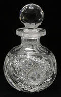 081563 EGGINTON AMERICAN CUT CRYSTAL PERFUME BOTTLE