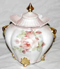 081547 JEANICE NUNNELEY COVERED PORCELAIN COOKIE JAR
