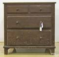Country painted pine chest of drawers