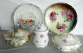 050442 EUROPEAN  AMERICAN PORCELAIN PLATES JAR BOWLS