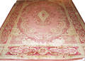 042482 INDIA WOOL MACHINE MADE PINK RUG 11 4 X 8 2