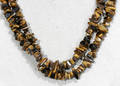 042479 TIGER EYE NECKLACE VARIOUS FACETED SHAPES