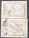 041577 CLASSICAL STYLE CARVED MARBLE PLAQUES