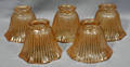 040532 IRIDESCENT AMBER GLASS SHADES
