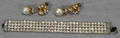 032414 MIRIAM HASKELL COSTUME BRACELET FAUX EARRINGS