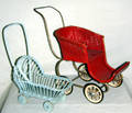 030460 CHILDS TOY WICKER BABY CARRIAGES C1930