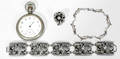 072487 STERLING RING BRACELETS  ELGIN WATCH