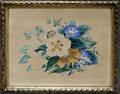072503 FRAMED FLORAL LITHOGRAPH