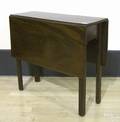 George III style mahogany diminutive drop leaf table