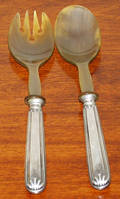 071612 CONTINENTAL 800 SILVER SALAD SERVING SET