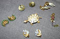 070484 COSTUME EARRINGS  TURTLE PIN
