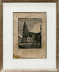 062505 CONSTANT LE BRETON LITHOGRAPH ON PAPER TOWN