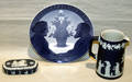 060528 ROYAL COPENHAGEN  WEDGWOOD PORCELAIN PLATES 