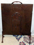 041624 VICTORIAN BRASS FIRE SCREEN