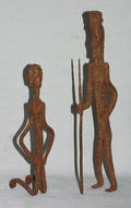 032468 AFRICAN IRON FIGURES 2 H 7 12 AND 10 12