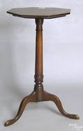 New England Queen Anne maple candlestand
