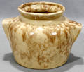 070530 SPONGE WORK POTTERY BEAN CROCK