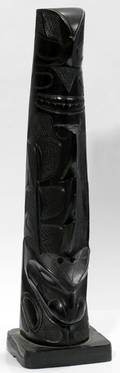 062526 ARGYLLITE TOTEM POLE HAIDA SLATE HAIDA TRIBE