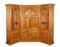 Large Custom Built 3 Pc Pine Corner Cabinet