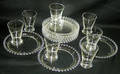 070507 CANDLE WICK GLASS BREAKFAST SET
