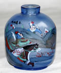 062534 CHINESE REVERSE PAINTED GLASS SNUFF BOTTLE