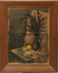 052496 WATERCOLOR STILL LIFE SIGNED