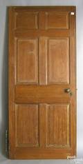 Yellow pine raised panel door