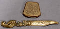 050536 BRASS LETTER OPENER COMPACT W MIRROR